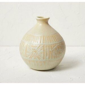 Opalhouse designed with Jungalow- Teal Embossed Vase